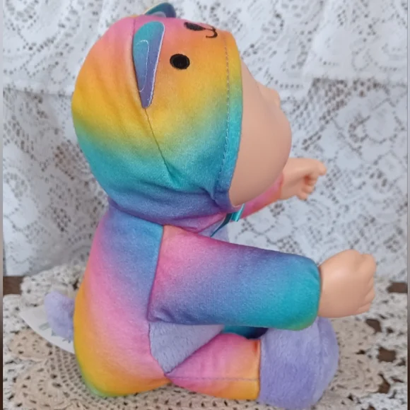2017 OAA, INC. CABBAGE PATCH KID (CPK) RAINBOW GARDEN PARTY BAILEY BEAR 9" DOLL - Picture 3 of 12